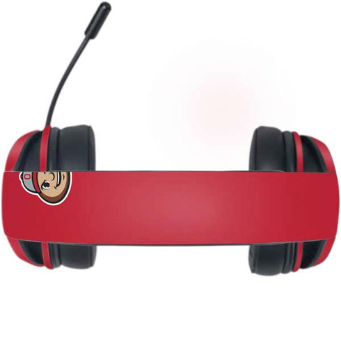 Ohio State University OSUBuckeyes Light Grey Razer Kraken X Skin